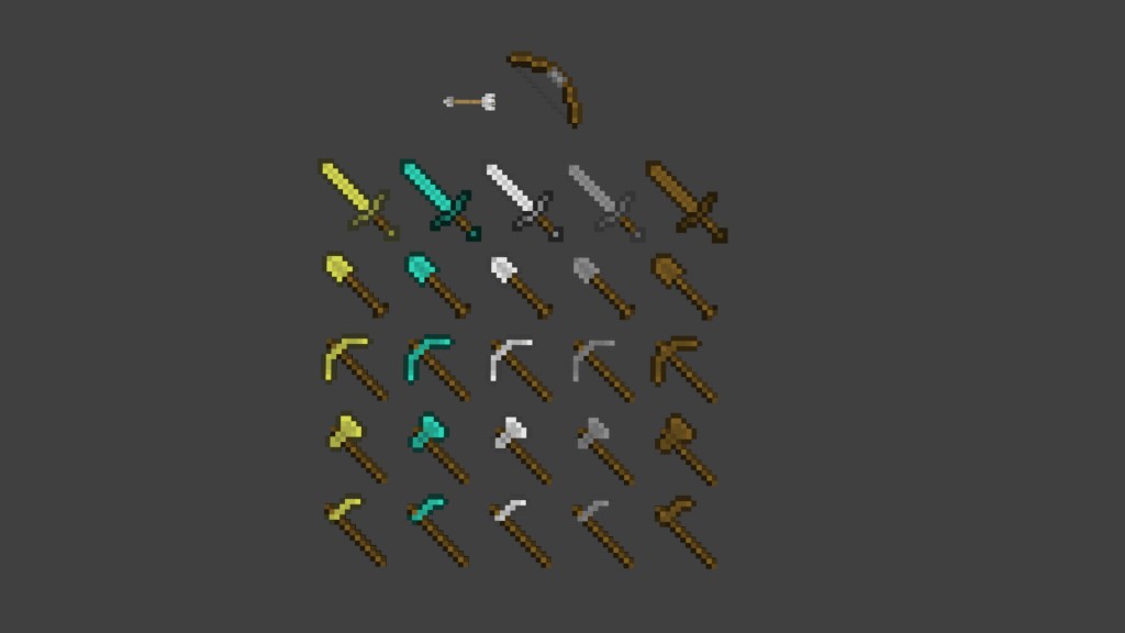 Minecraft Weapons Pack preview image 1